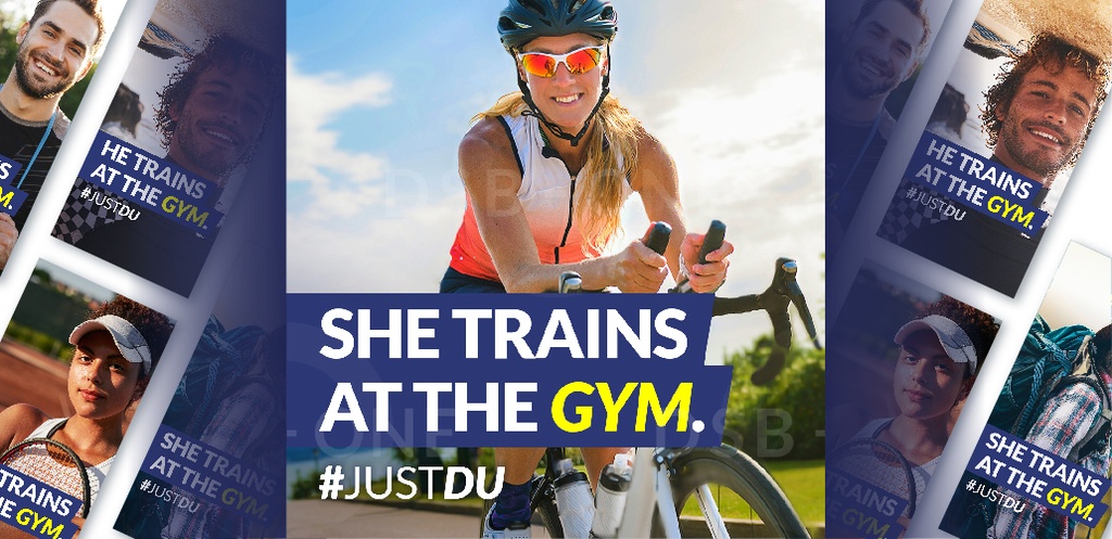 Kampagne "They Train At The Gym!" (bitte auswählen, bitte auswählen, bitte auswählen, bitte auswählen)
