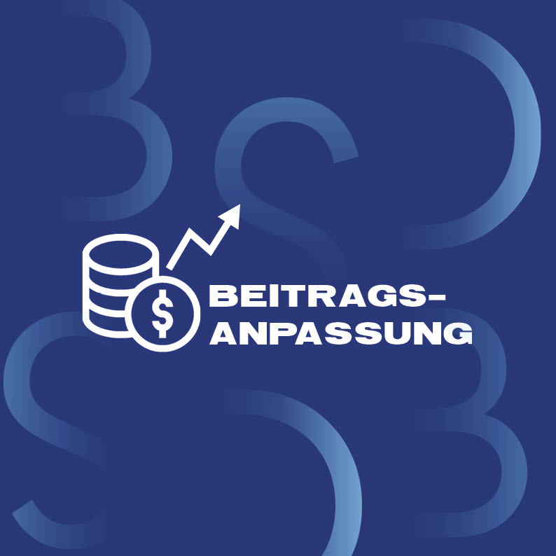 Beitragsanpassung Bestandsmitglieder (bis 1.000 Mitglieder (mind. € 1.100,-))